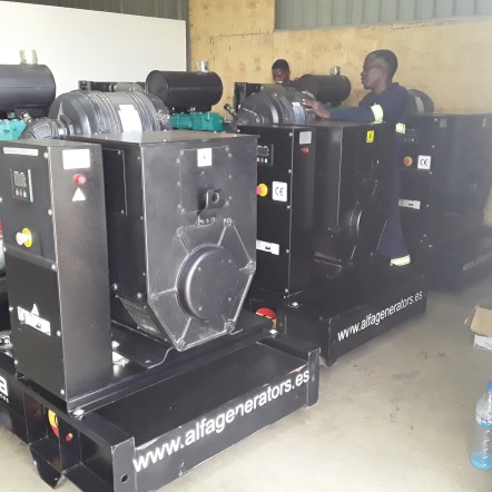 POWER SUPPLY TO MOZAMBIQUE WITH 10 GENERATORS OF 150 KVA ALFA GENERATORS PRESENCE IN MOZAMBIQUE