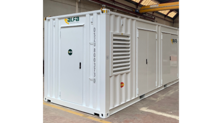 PROCESSED SHIPPING CONTAINER + GENERATING SET